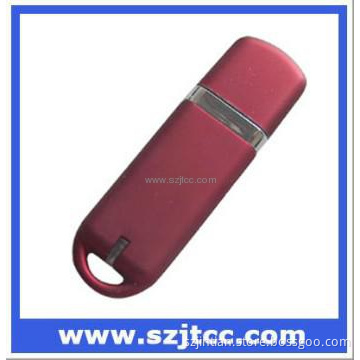 Rounded Rectangle with Chrome Divider USB Flash Drive